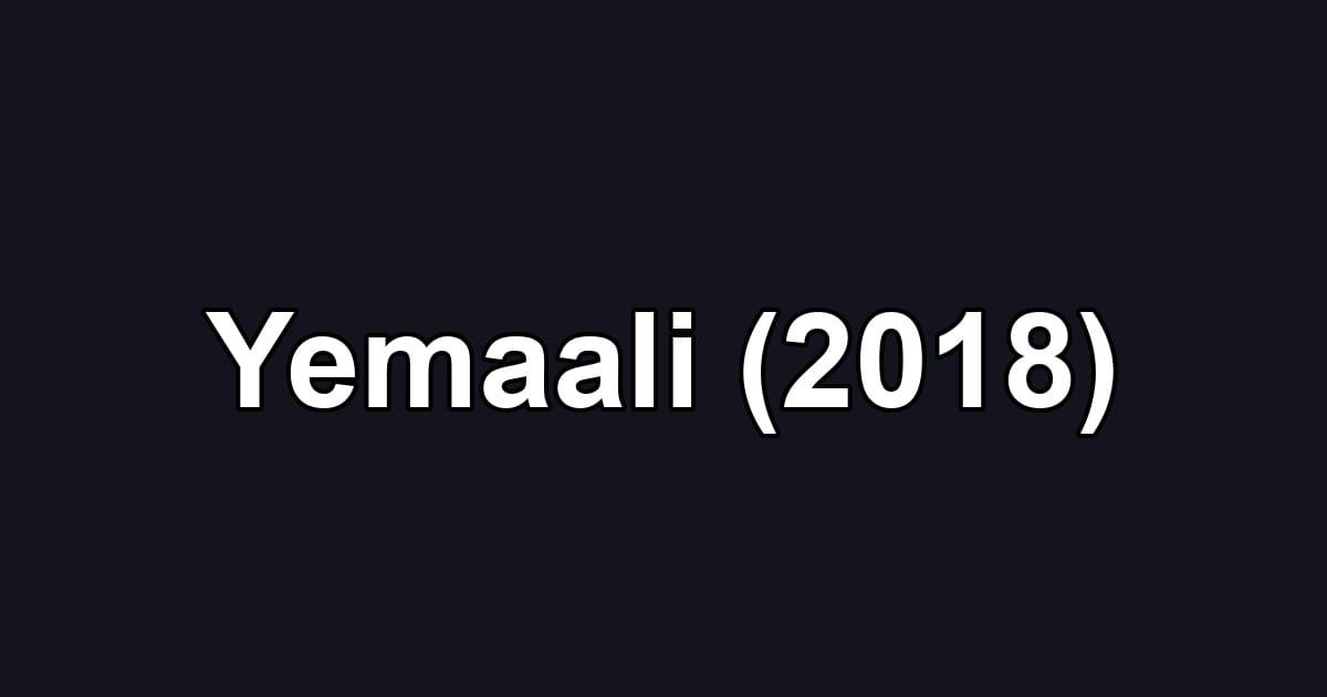 Yemaali (2018)