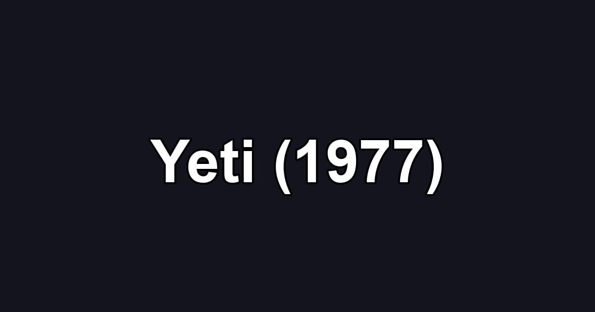 Yeti (1977)
