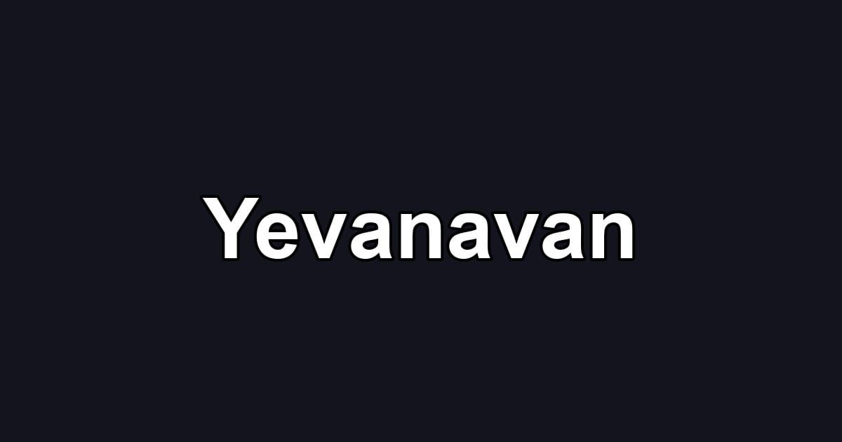 Yevanavan