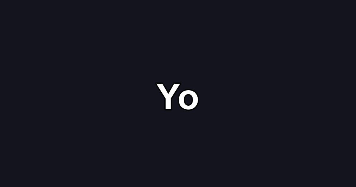 Yo