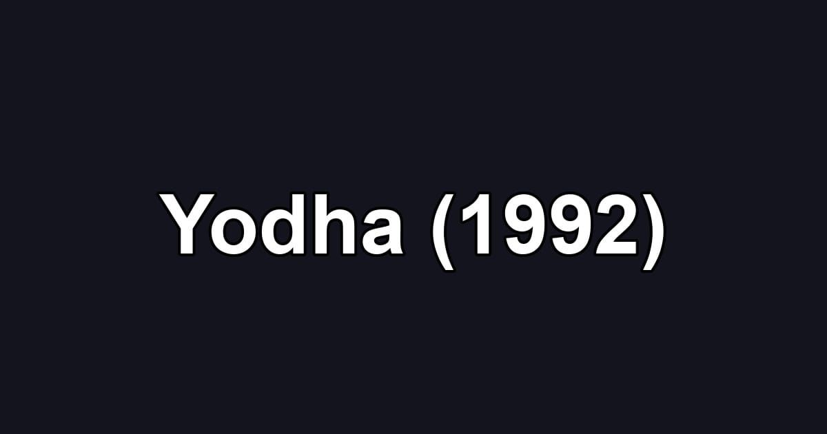 Yodha (1992)