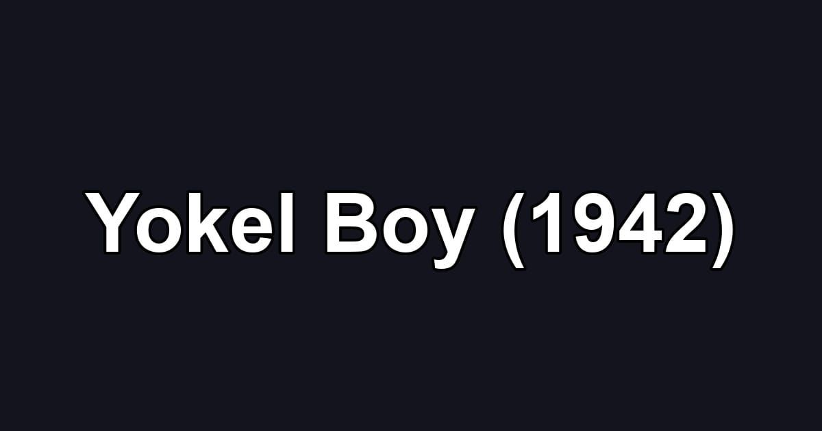Yokel Boy (1942)