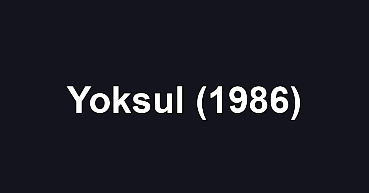 Yoksul (1986)