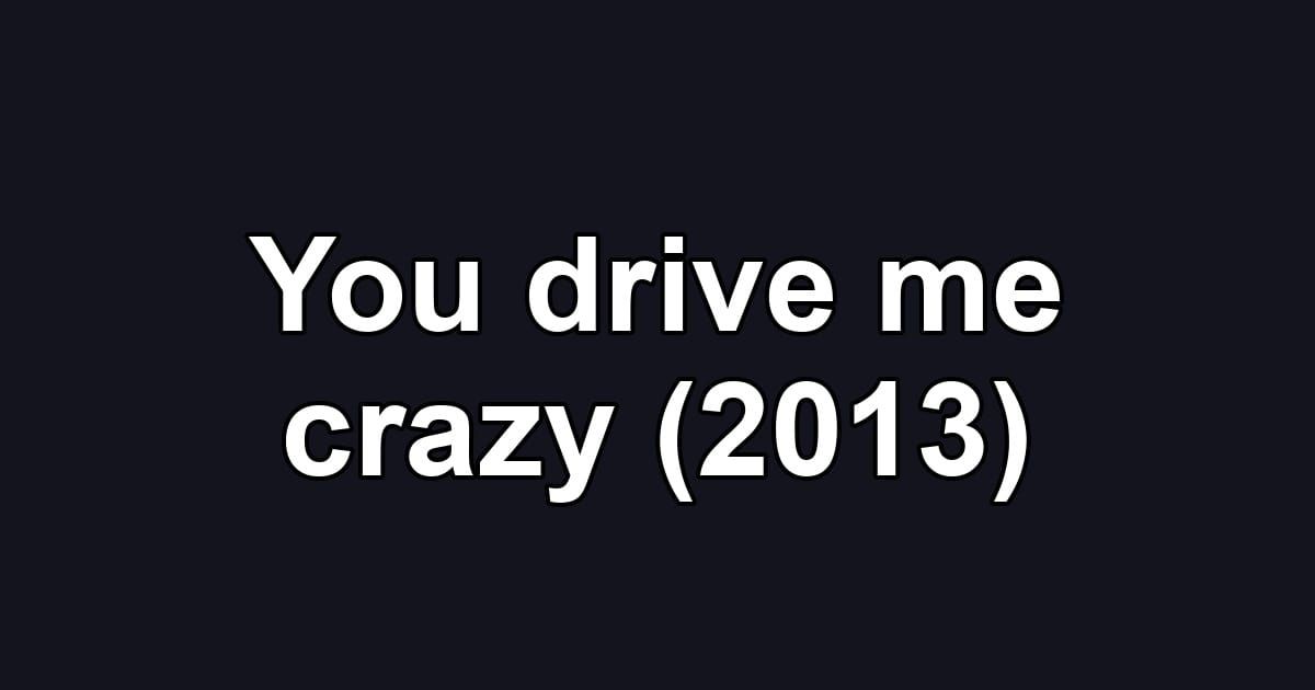 You drive me crazy (2013)