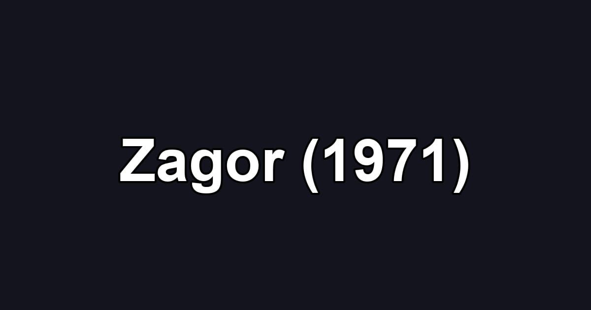 Zagor (1971)