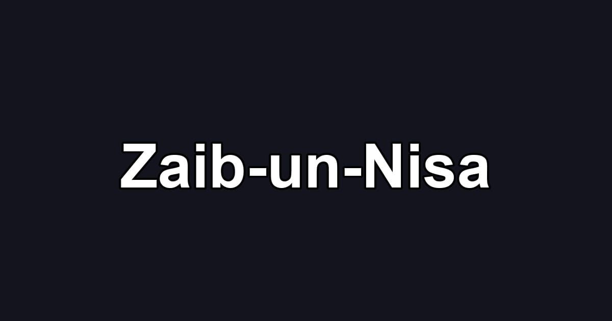 Zaib-un-Nisa