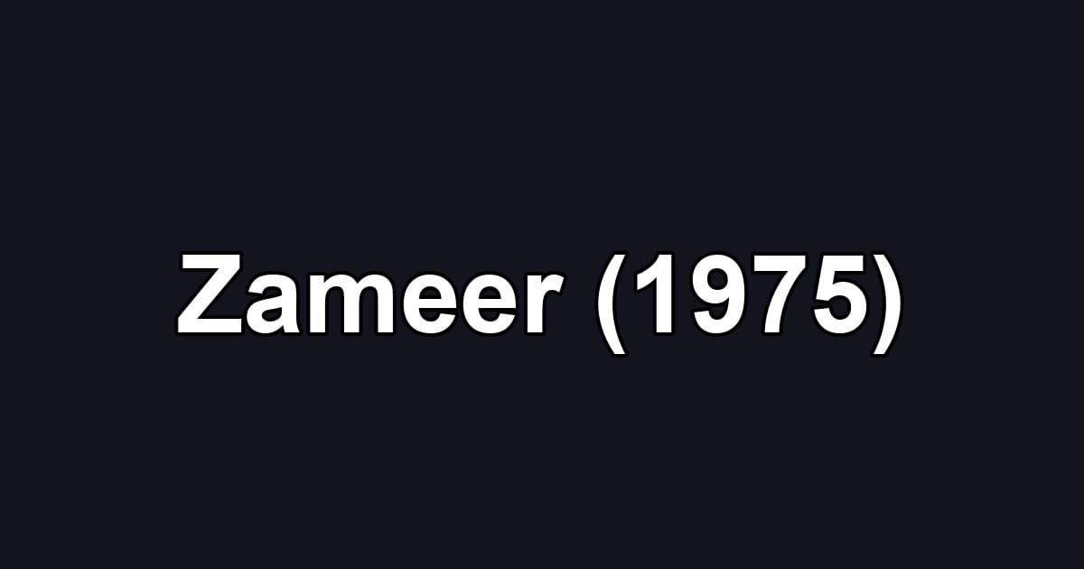 Zameer (1975)