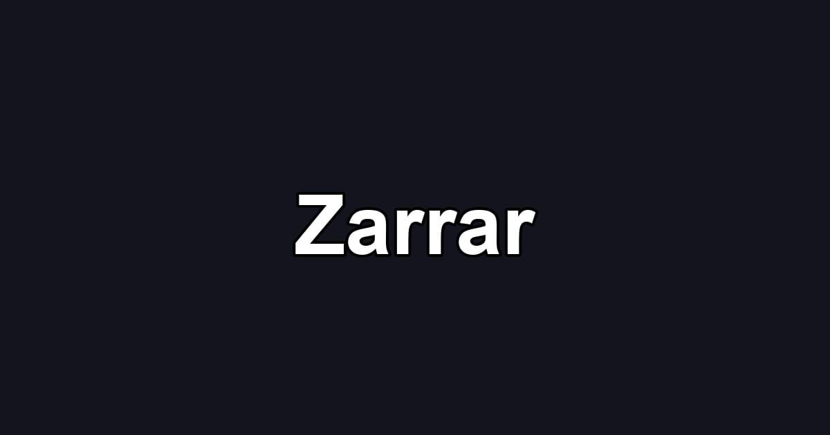 Zarrar