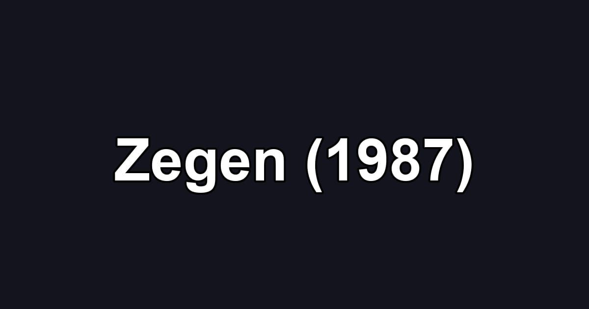 Zegen (1987)