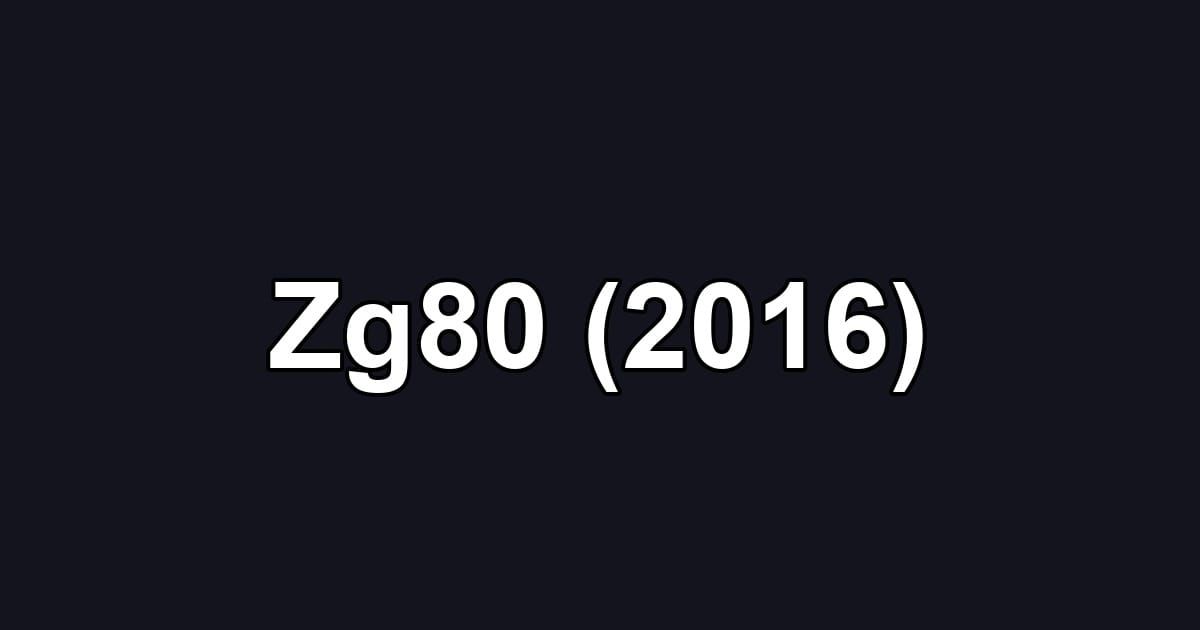 Zg80 (2016)