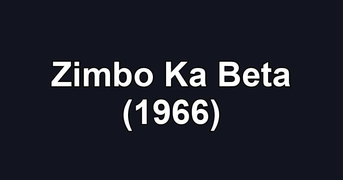 Zimbo Ka Beta (1966)
