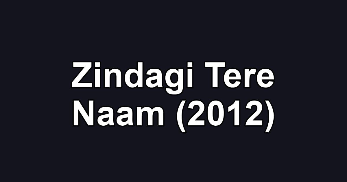 Zindagi Tere Naam (2012)