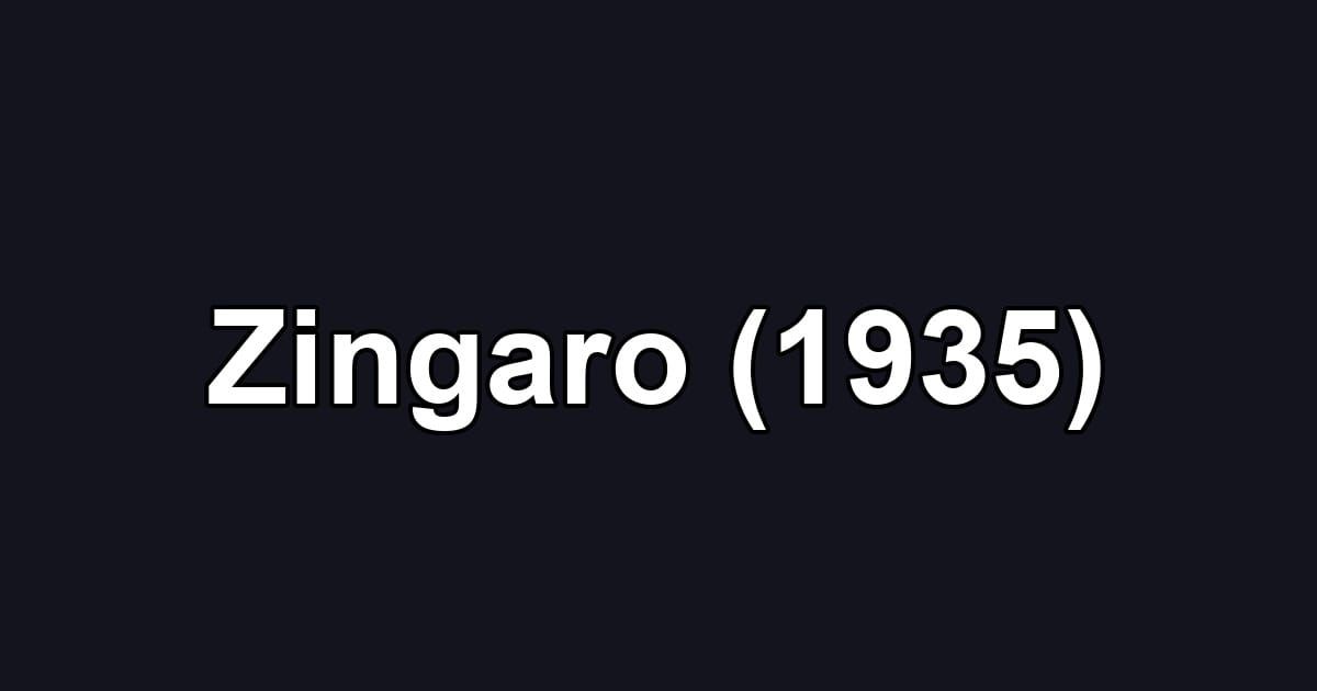 Zingaro (1935)