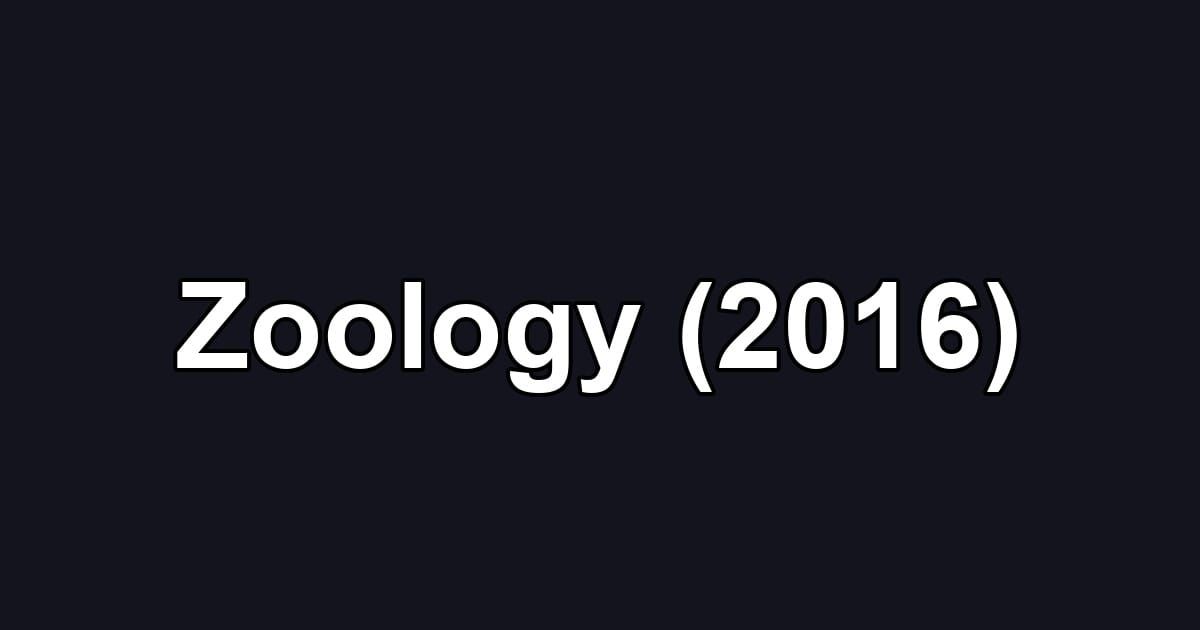 Zoology (2016)