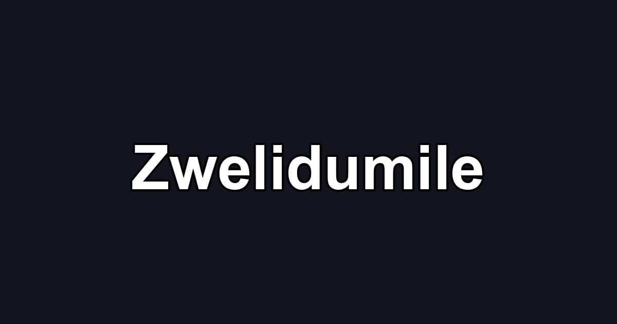 Zwelidumile
