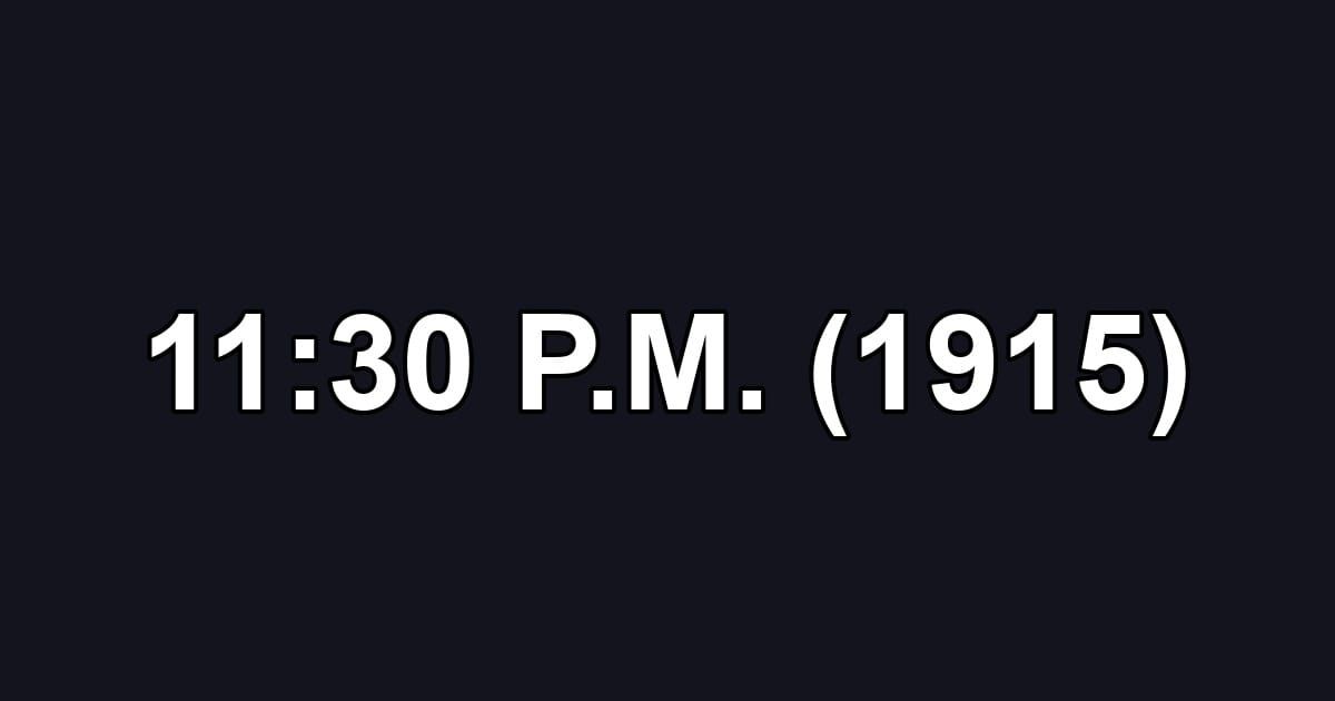 11:30 P.M. (1915)