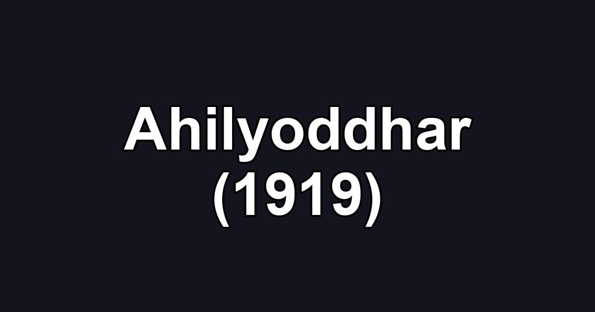 Ahilyoddhar (1919)