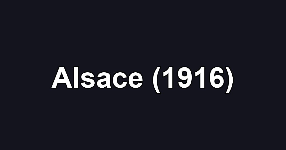 Alsace (1916)