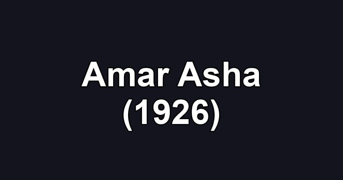 Amar Asha (1926)