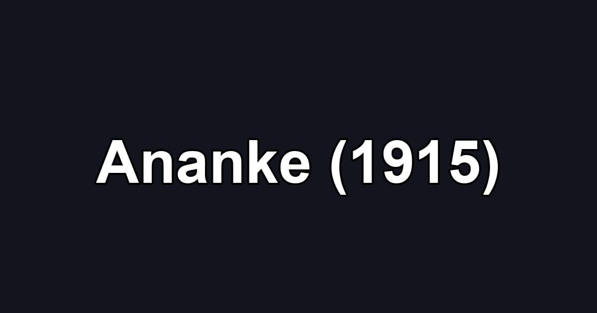 Ananke (1915)