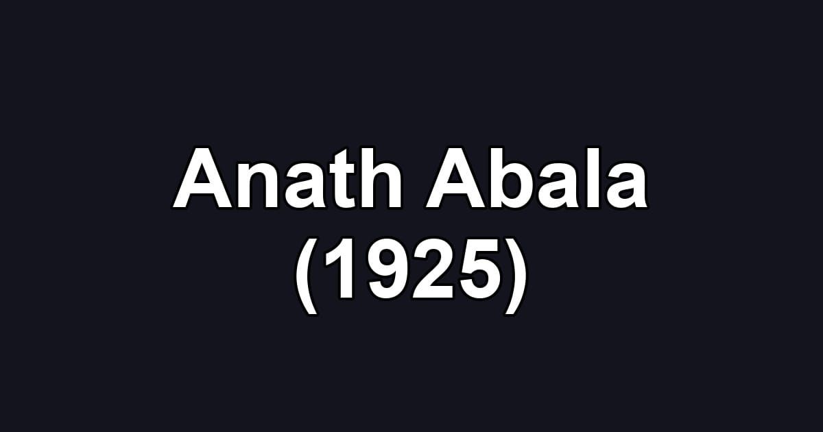 Anath Abala (1925)