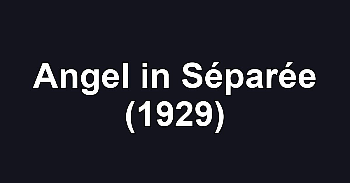 Angel in Séparée (1929)