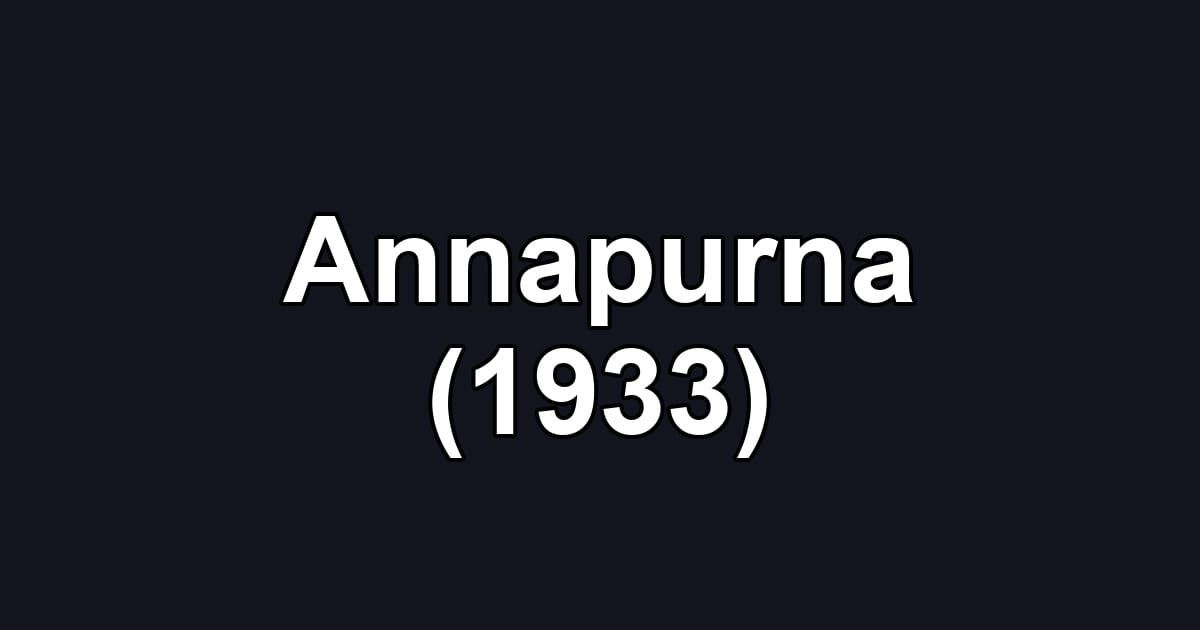 Annapurna (1933)