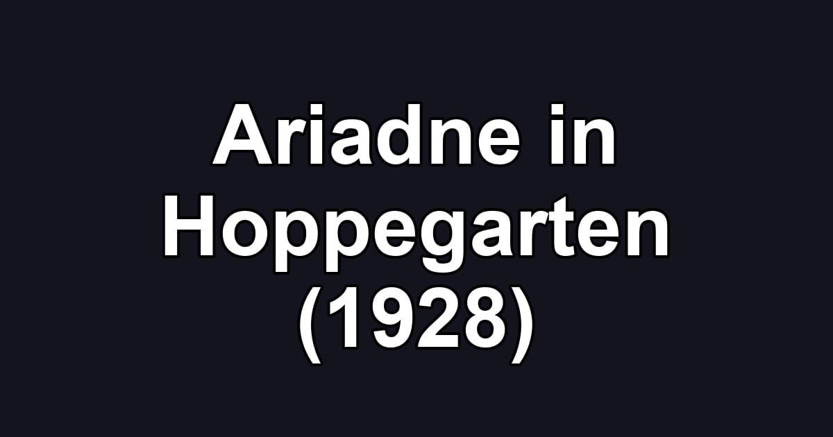 Ariadne in Hoppegarten (1928)