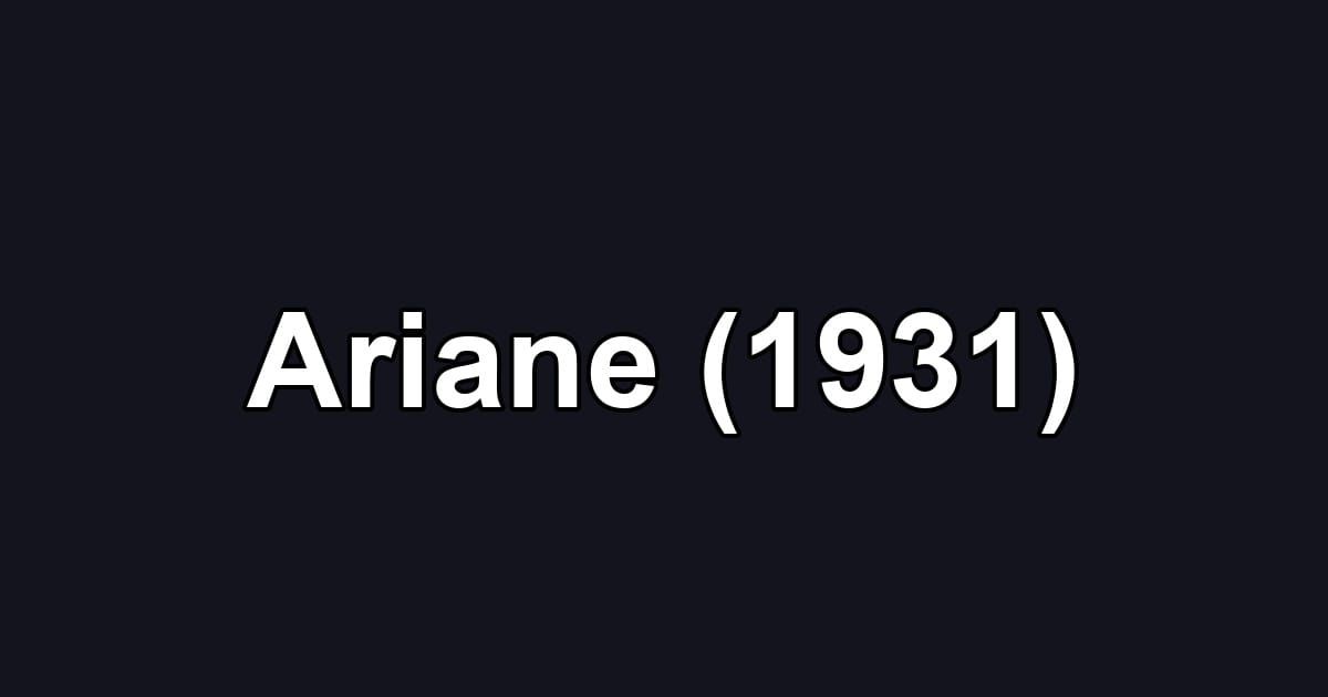Ariane (1931)