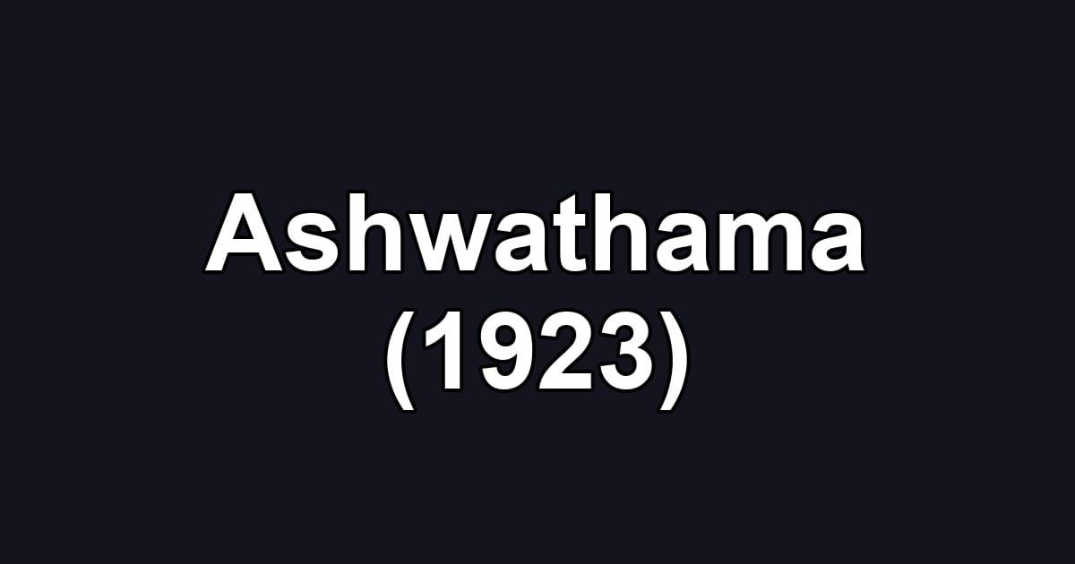 Ashwathama (1923)