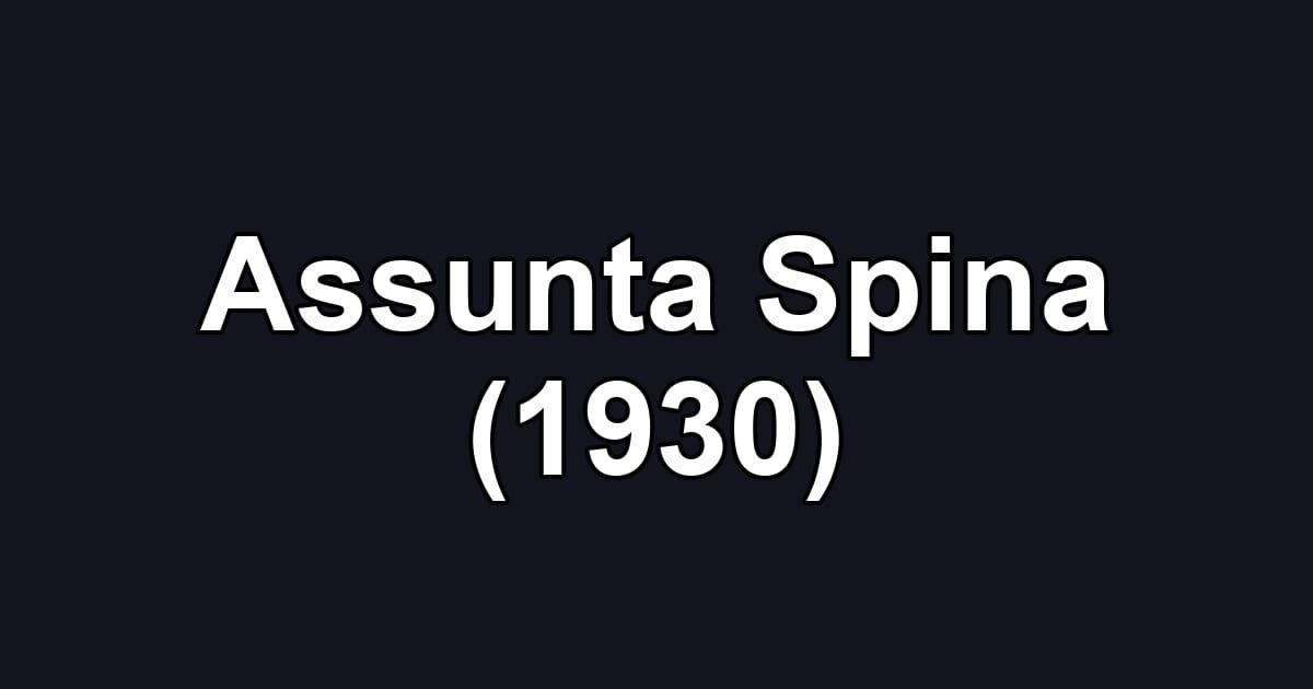 Assunta Spina (1930)
