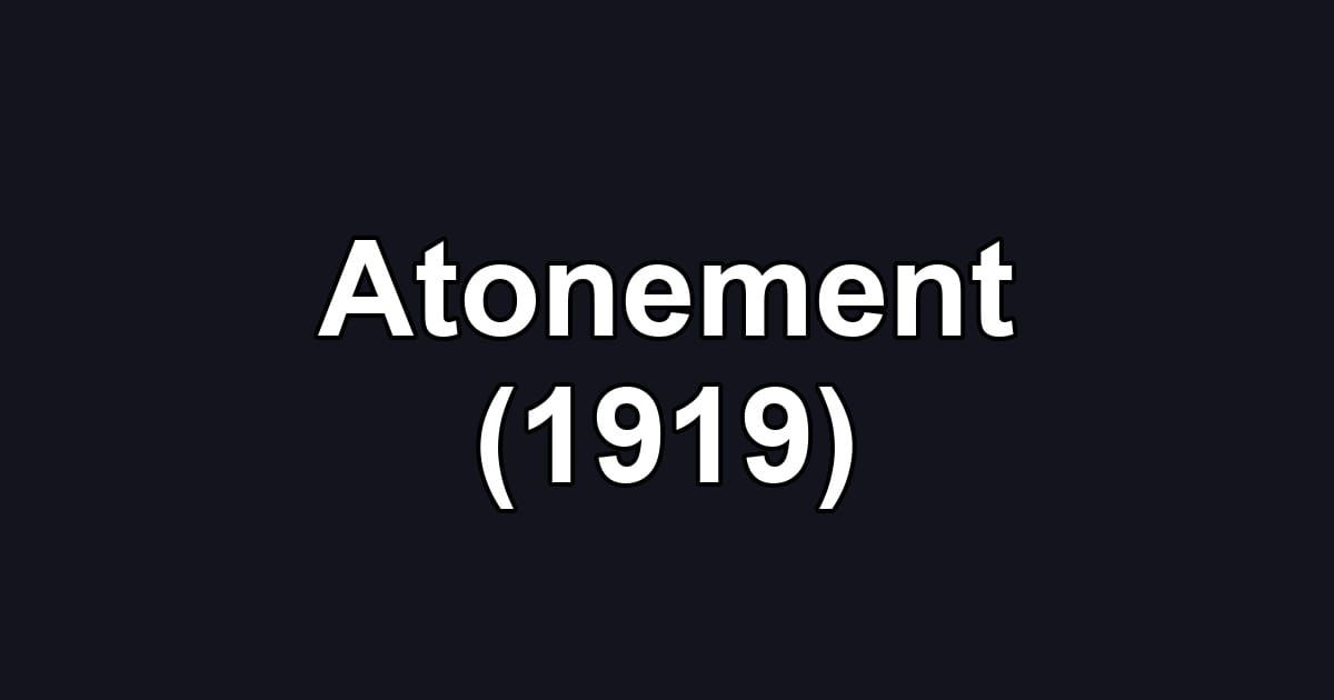 Atonement (1919)