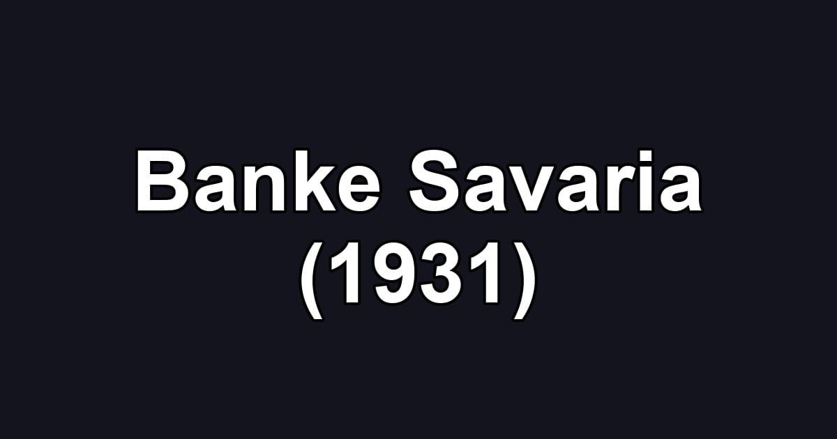 Banke Savaria (1931)