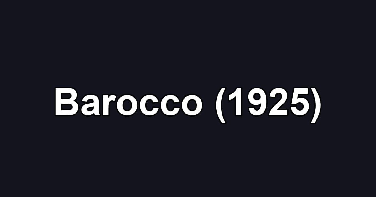 Barocco (1925)
