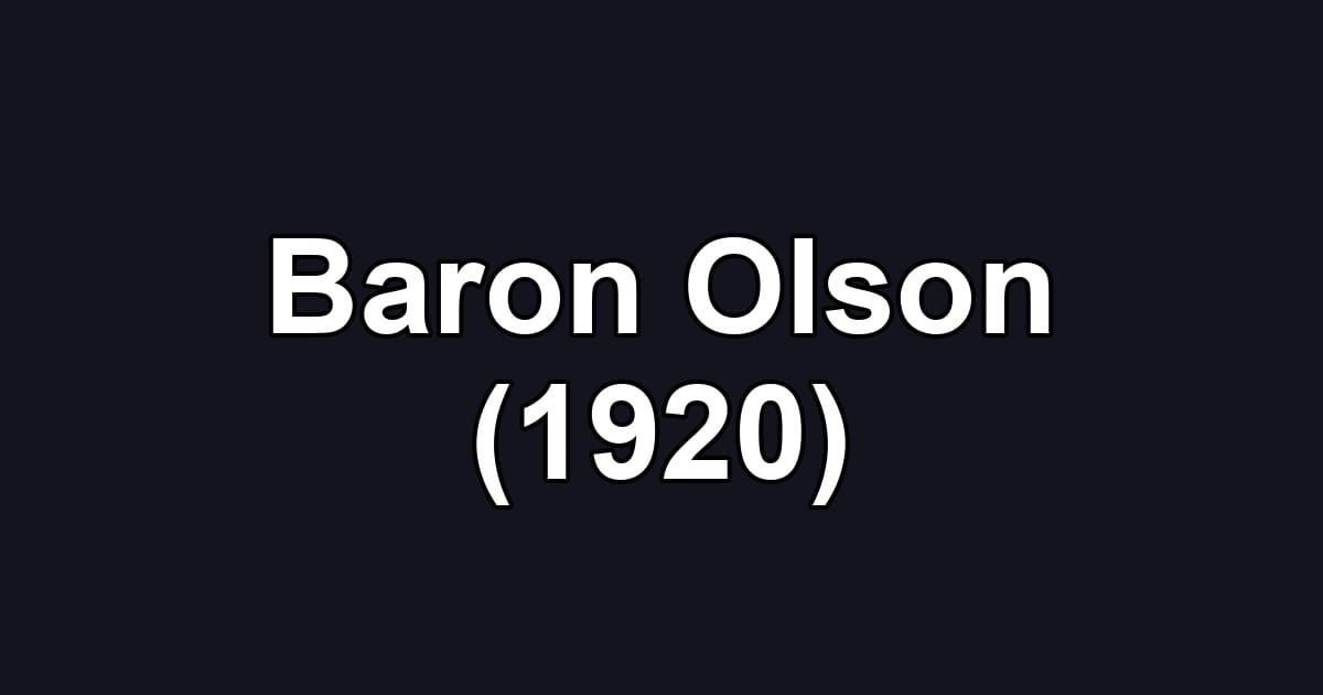 Baron Olson (1920)
