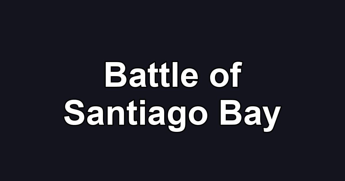 Battle of Santiago Bay