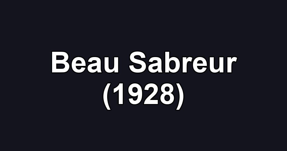 Beau Sabreur (1928)