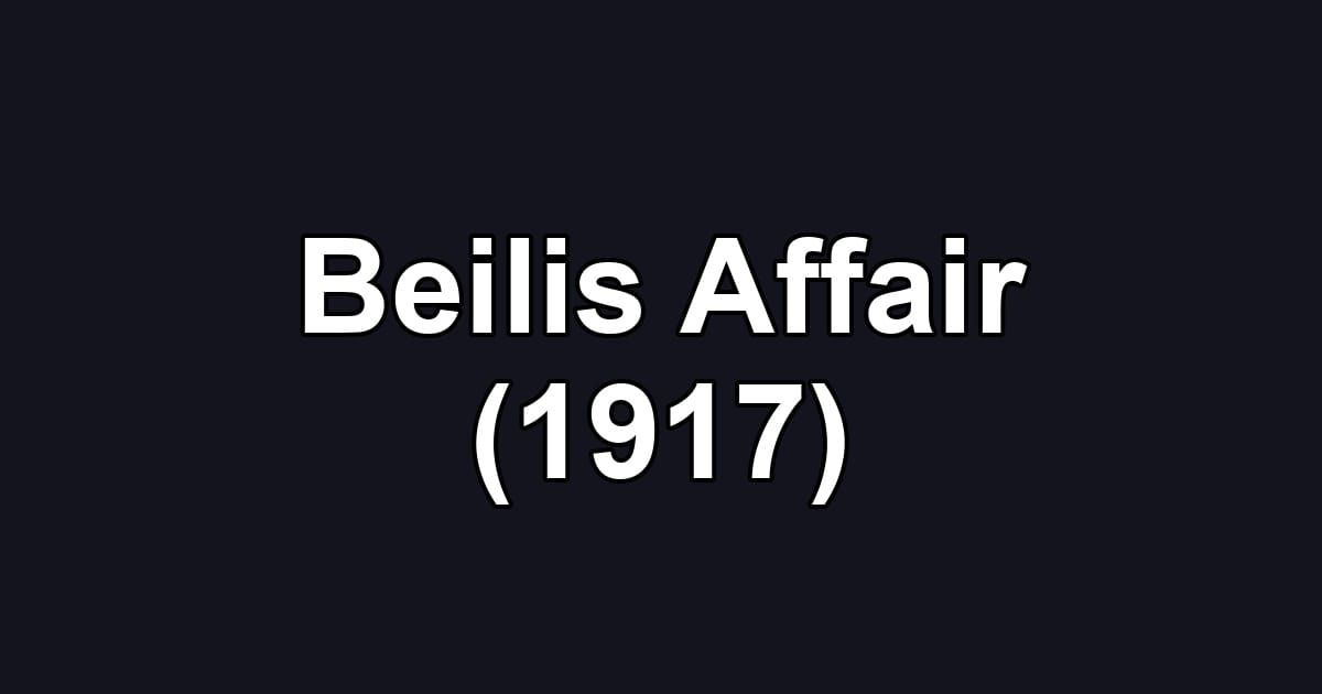 Beilis Affair (1917)