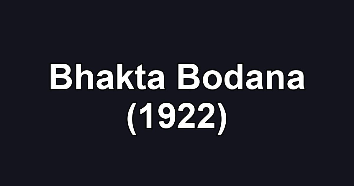 Bhakta Bodana (1922)