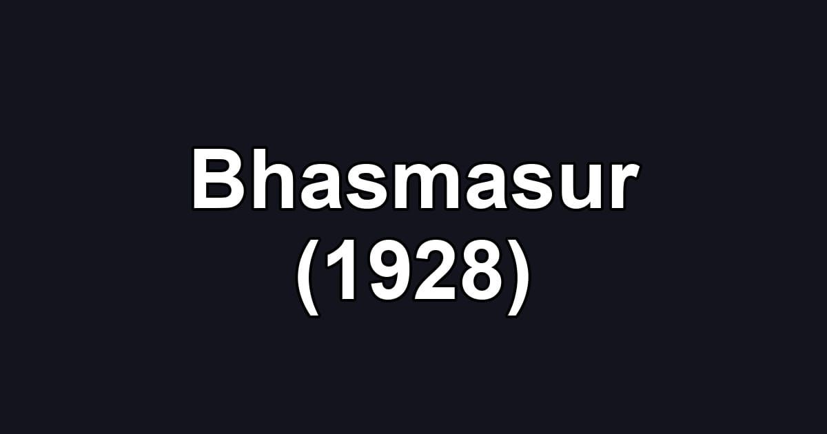 Bhasmasur (1928)