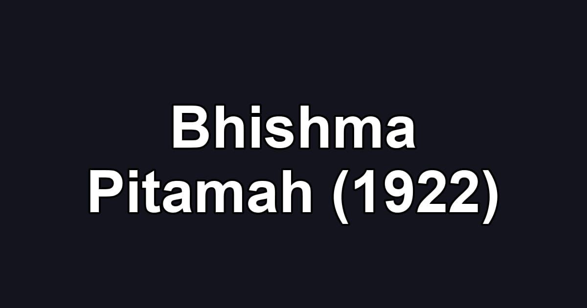 Bhishma Pitamah (1922)