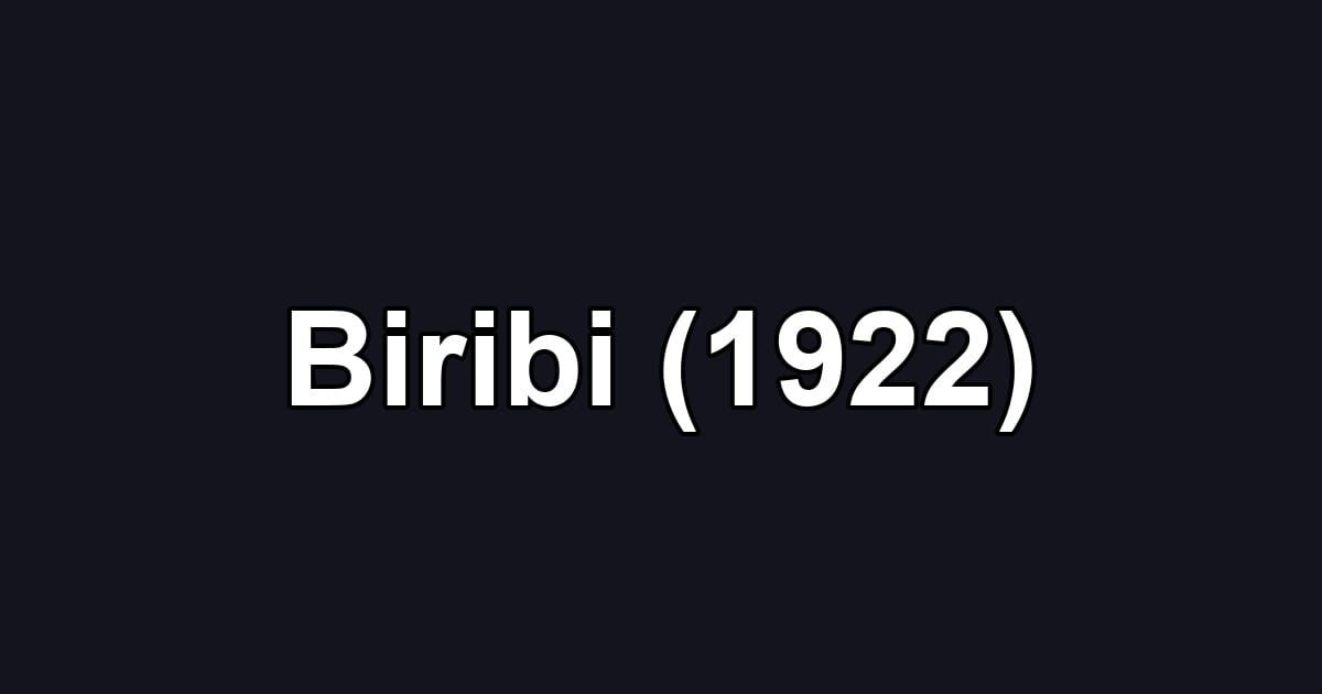 Biribi (1922)