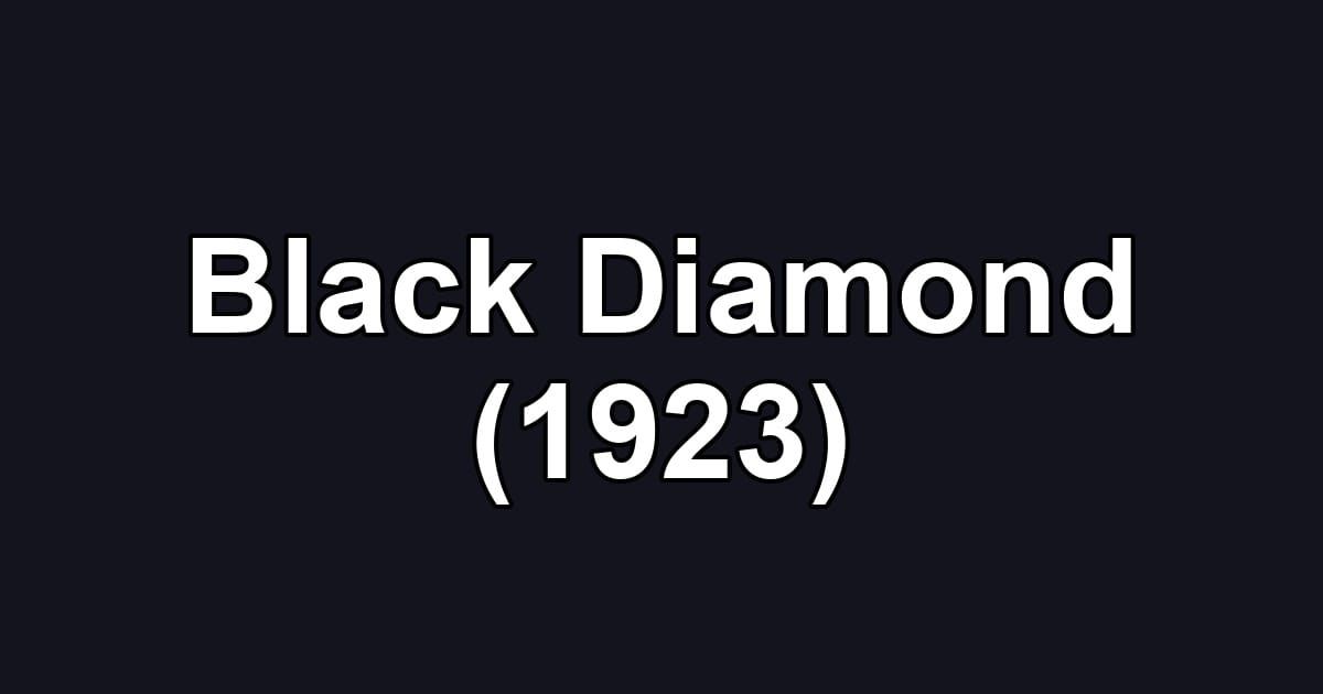 Black Diamond (1923)