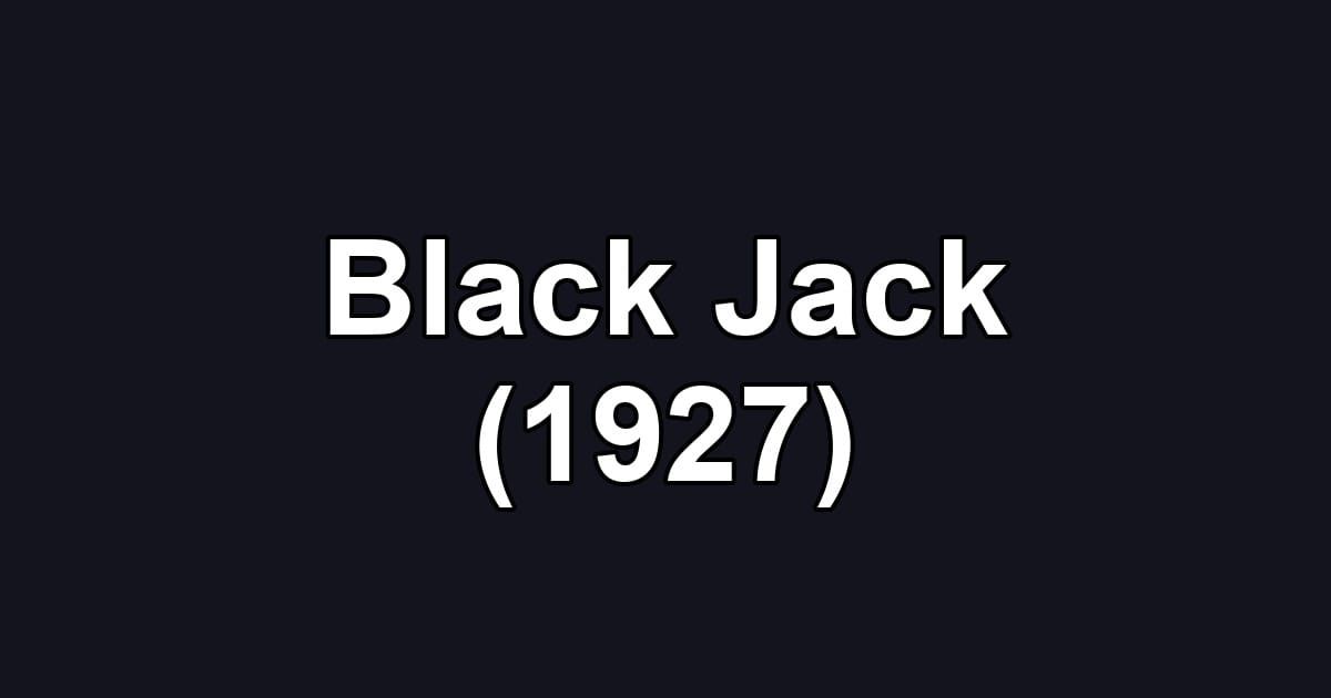 Black Jack (1927)