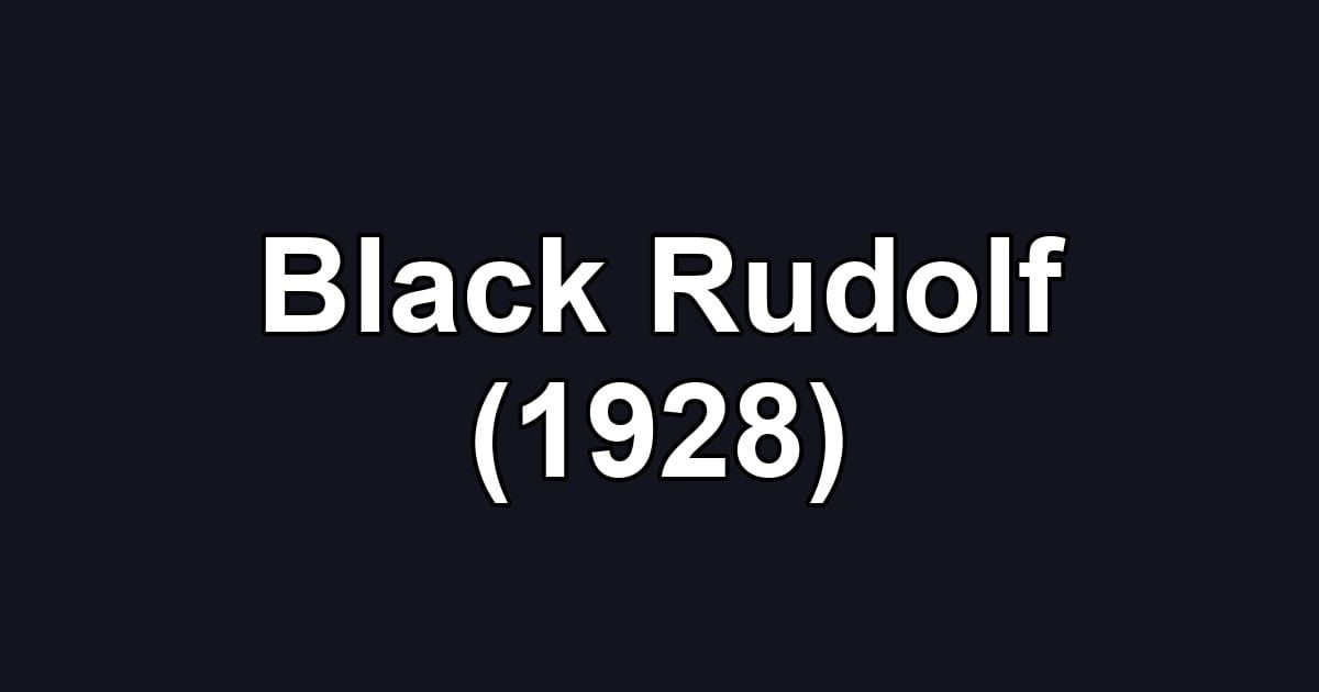 Black Rudolf (1928)
