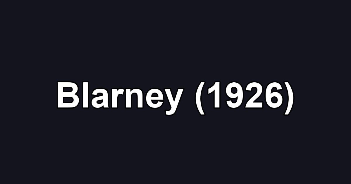 Blarney (1926)