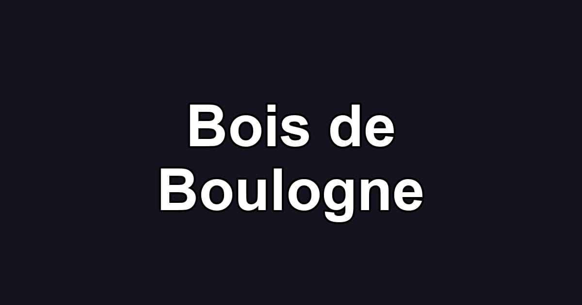 Bois de Boulogne