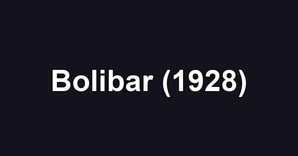 Bolibar (1928)