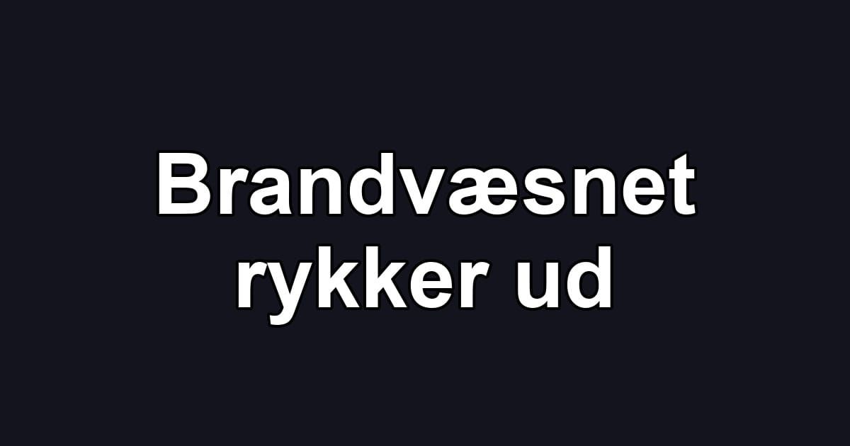 Brandvæsnet rykker ud