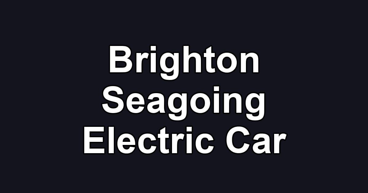 Brighton Seagoing Electric Car